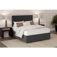 Hypnos Wool Ortho Mattress + Premium Divan Bed, Silver, 4 Drawer, Double