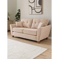 Very Home Halstow 2 Seater Fabric Sofa - Natural - Made To Order In The Uk